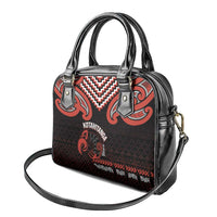 Maori Waitangi Shoulder Handbag Kotahitanga Poutama Mix Whakairo LT7 - Polynesian Pride