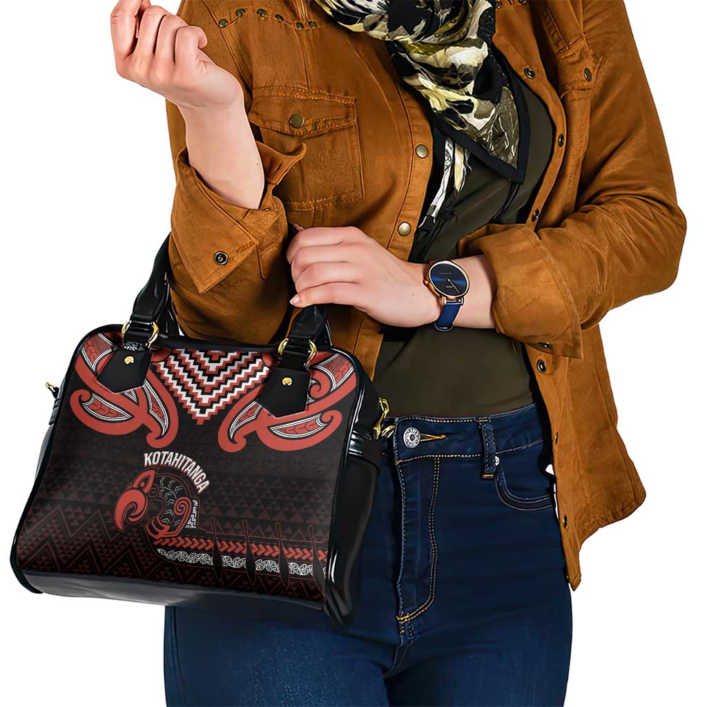Maori Waitangi Shoulder Handbag Kotahitanga Poutama Mix Whakairo LT7 - Polynesian Pride