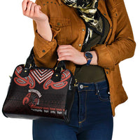 Maori Waitangi Shoulder Handbag Kotahitanga Poutama Mix Whakairo LT7 - Polynesian Pride