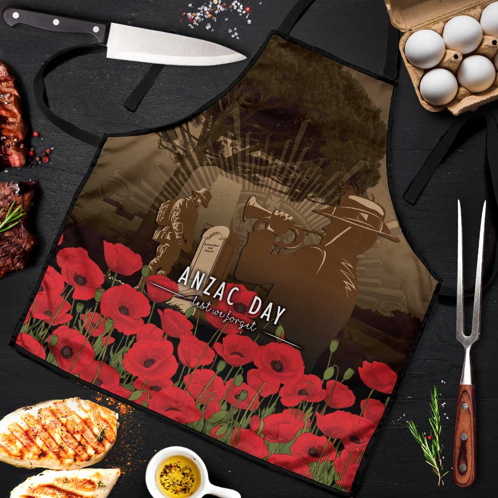 Australia - New Zealand ANZAC Lone Pine Apron The Last Post LT7 Old Gold - Polynesian Pride
