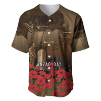 Australia - New Zealand ANZAC Lone Pine Baseball Jersey The Last Post LT7 Old Gold - Polynesian Pride