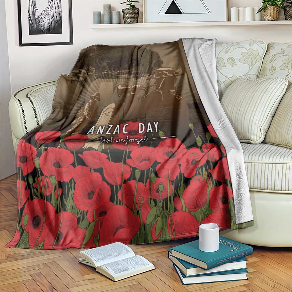 Australia - New Zealand ANZAC Lone Pine Blanket The Last Post LT7 Old Gold - Polynesian Pride