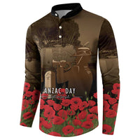 Australia - New Zealand ANZAC Lone Pine Button Sweatshirt The Last Post LT7 - Polynesian Pride