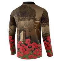 Australia - New Zealand ANZAC Lone Pine Button Sweatshirt The Last Post LT7 - Polynesian Pride