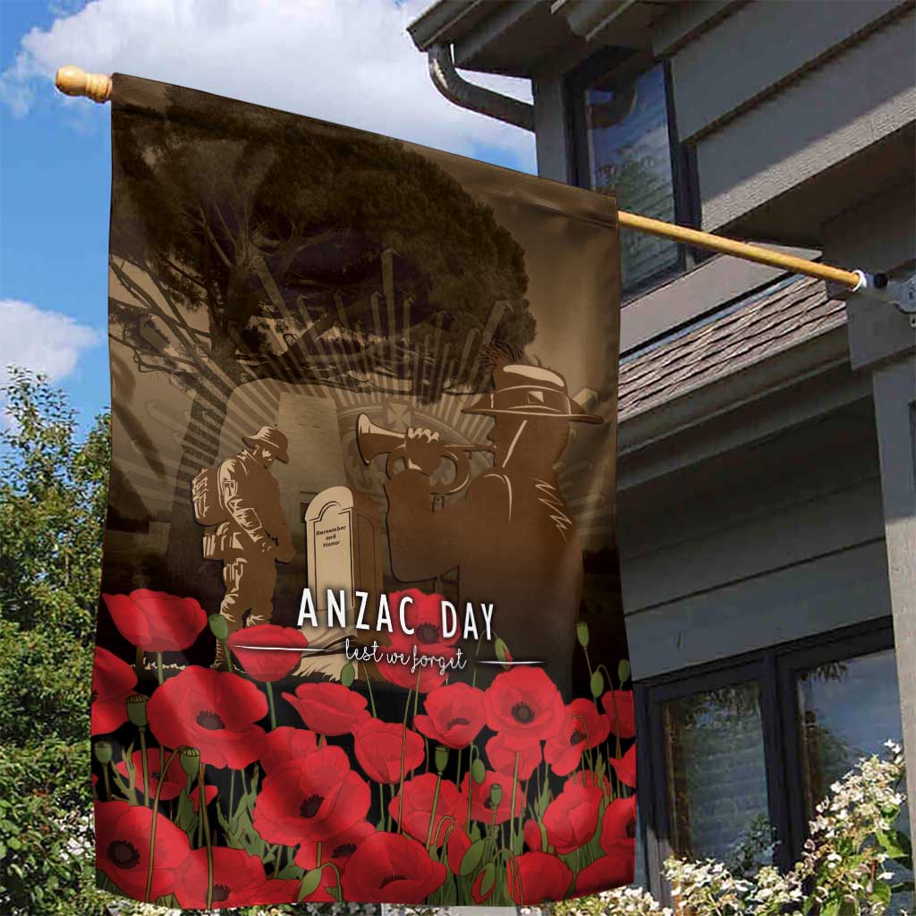 Australia - New Zealand ANZAC Lone Pine Garden Flag The Last Post LT7 - Polynesian Pride