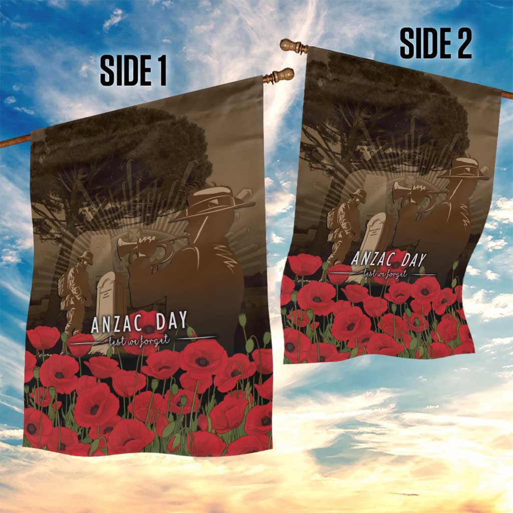 Australia - New Zealand ANZAC Lone Pine Garden Flag The Last Post LT7 - Polynesian Pride