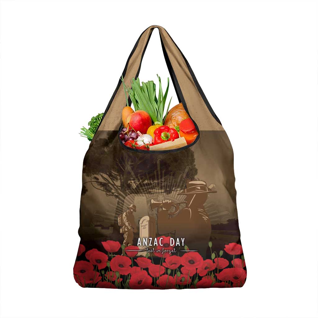 Australia - New Zealand ANZAC Lone Pine Grocery Bag The Last Post LT7 1-pack One Size Old Gold - Polynesian Pride