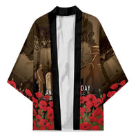 Australia - New Zealand ANZAC Lone Pine Kimono The Last Post LT7 Unisex Old Gold - Polynesian Pride