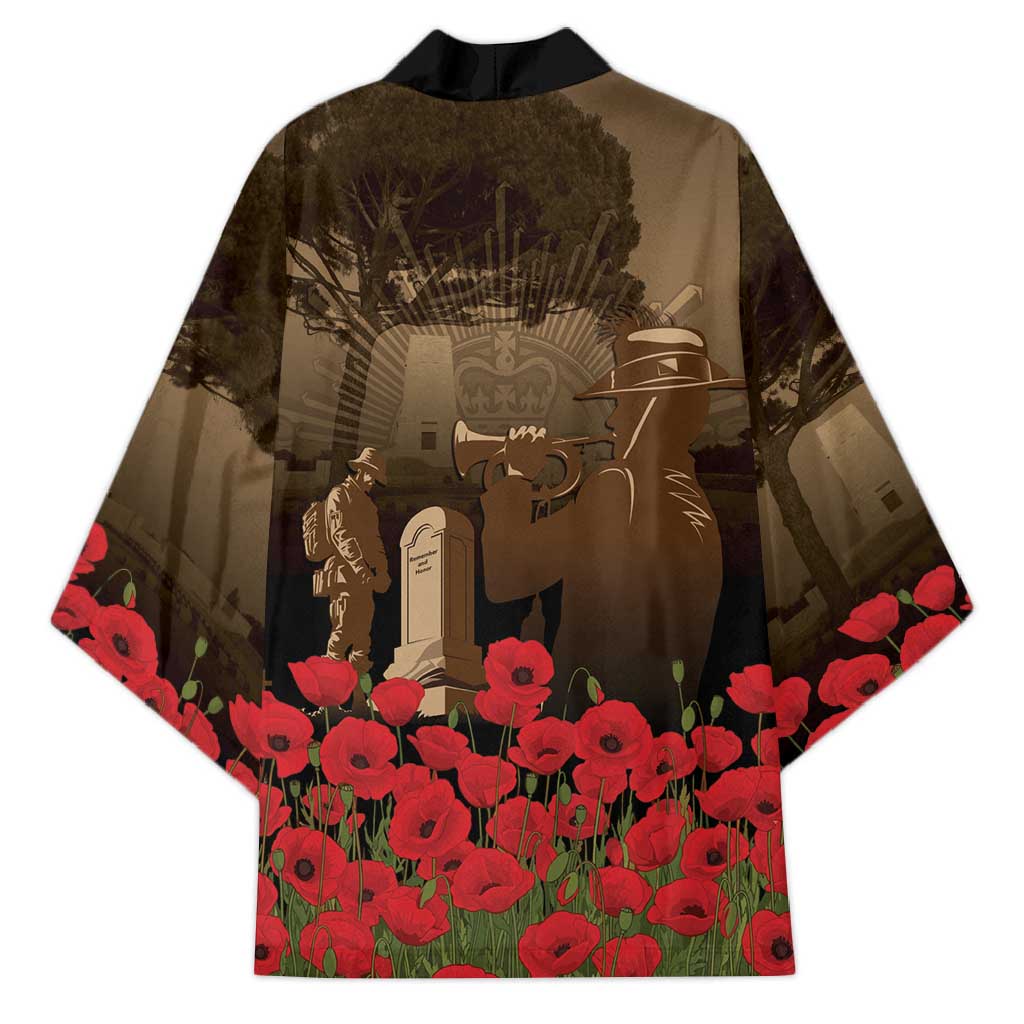 Australia - New Zealand ANZAC Lone Pine Kimono The Last Post LT7 - Polynesian Pride