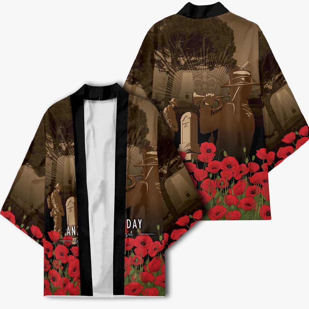 Australia - New Zealand ANZAC Lone Pine Kimono The Last Post LT7 - Polynesian Pride