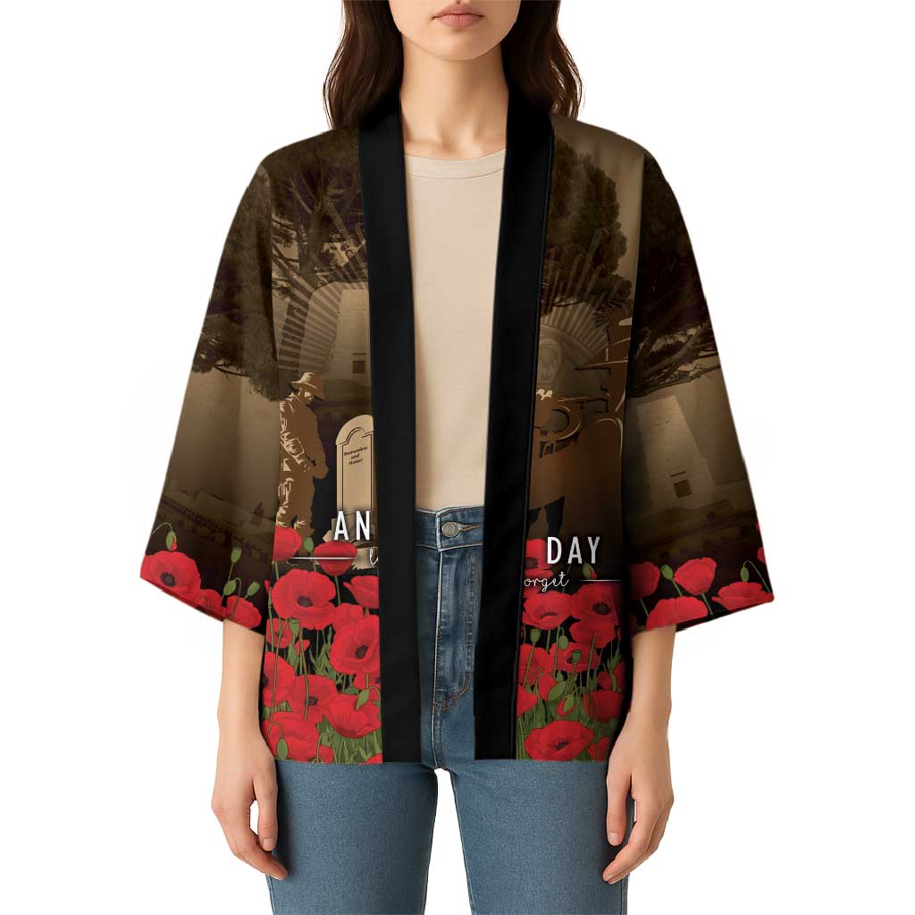 Australia - New Zealand ANZAC Lone Pine Kimono The Last Post LT7 - Polynesian Pride