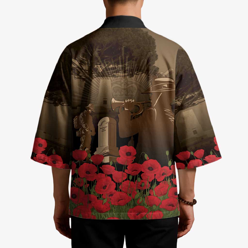 Australia - New Zealand ANZAC Lone Pine Kimono The Last Post LT7 - Polynesian Pride