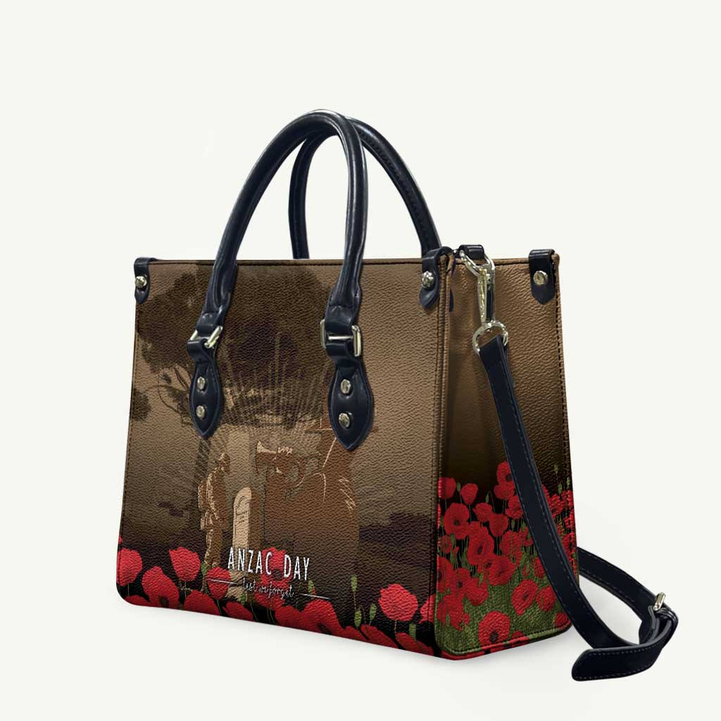 Australia - New Zealand ANZAC Lone Pine Leather Bag The Last Post LT7 Old Gold - Polynesian Pride