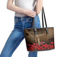 Australia - New Zealand ANZAC Lone Pine Leather Tote Bag The Last Post LT7 - Polynesian Pride