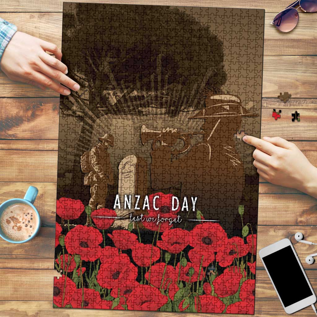 Australia - New Zealand ANZAC Lone Pine Puzzle The Last Post LT7 Old Gold - Polynesian Pride
