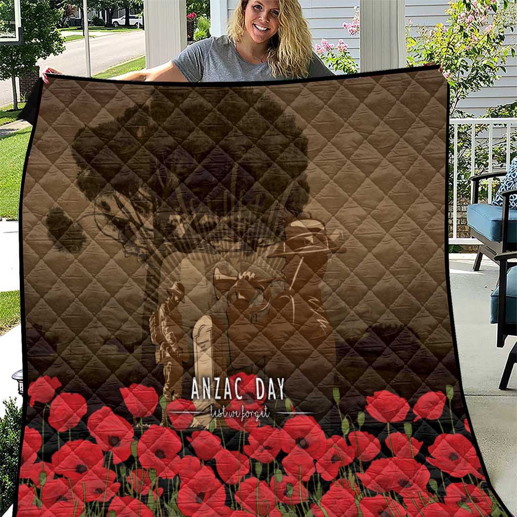 Australia - New Zealand ANZAC Lone Pine Quilt The Last Post LT7 Old Gold - Polynesian Pride