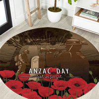 Australia - New Zealand ANZAC Lone Pine Round Carpet The Last Post LT7 Old Gold - Polynesian Pride
