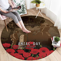 Australia - New Zealand ANZAC Lone Pine Round Carpet The Last Post LT7 - Polynesian Pride