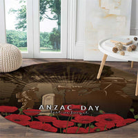 Australia - New Zealand ANZAC Lone Pine Round Carpet The Last Post LT7 - Polynesian Pride