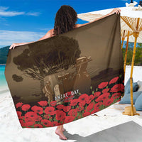 Australia - New Zealand ANZAC Lone Pine Sarong The Last Post LT7 One Size 44 x 66 inches Old Gold - Polynesian Pride