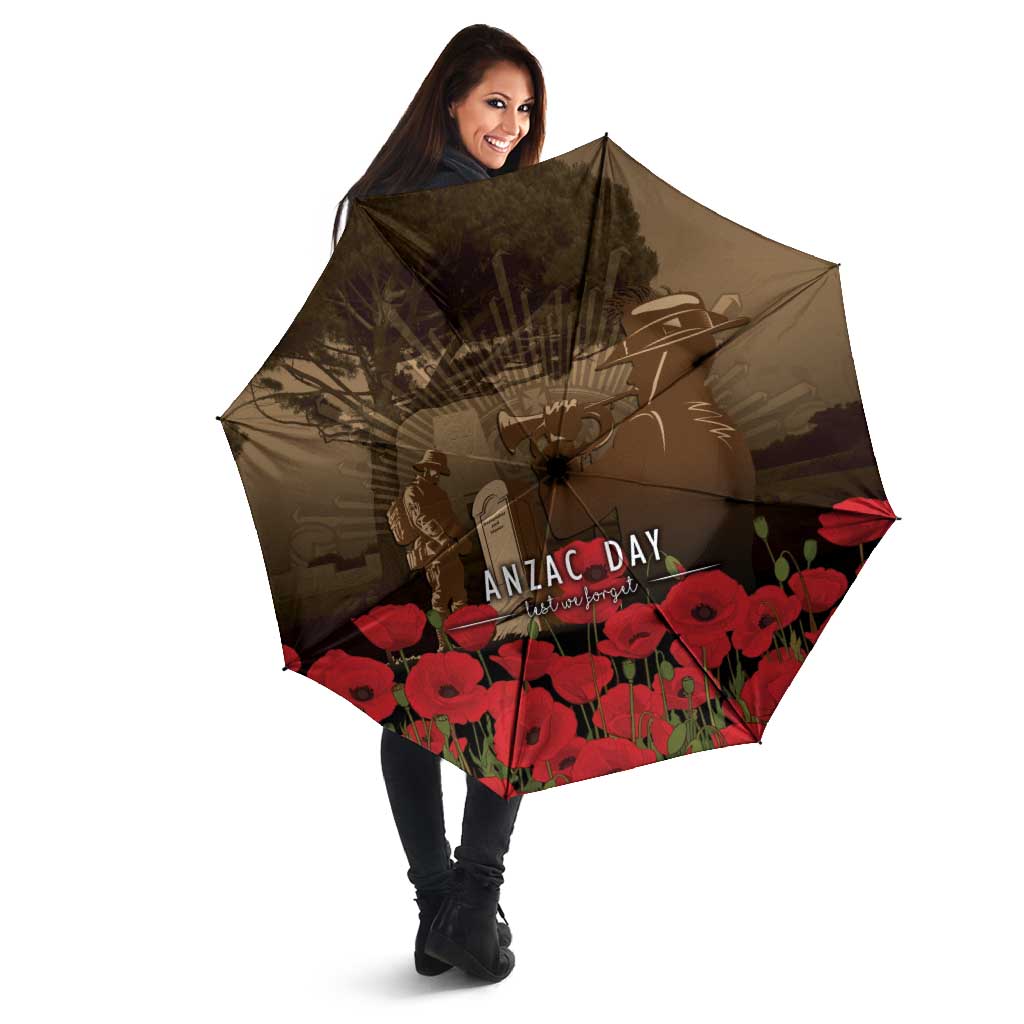 Australia - New Zealand ANZAC Lone Pine Umbrella The Last Post LT7 - Polynesian Pride