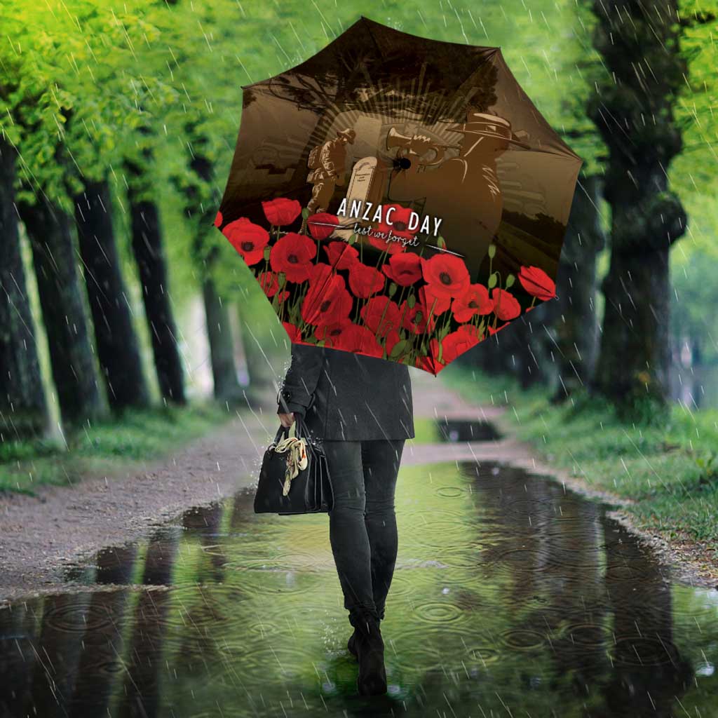 Australia - New Zealand ANZAC Lone Pine Umbrella The Last Post LT7 - Polynesian Pride