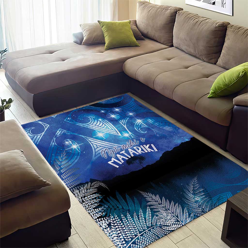 NZ Maori Matariki Scenery Area Rug Galaxy Sky LT7 - Polynesian Pride