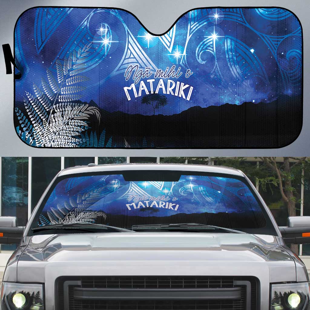 NZ Maori Matariki Scenery Auto Sun Shade Galaxy Sky LT7 Galaxy - Polynesian Pride