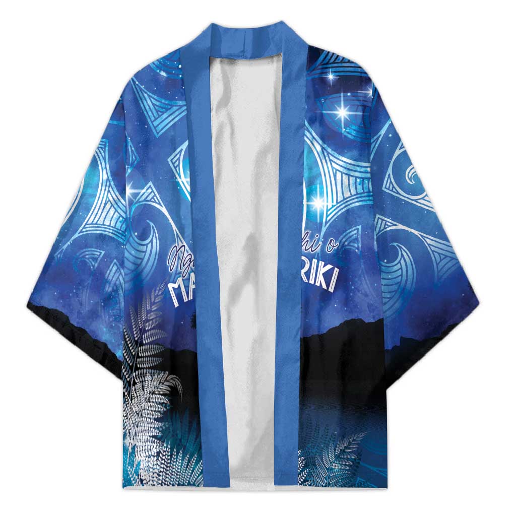 NZ Maori Matariki Scenery Kimono Galaxy Sky LT7 Unisex Galaxy - Polynesian Pride