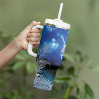 NZ Maori Matariki Scenery Tumbler With Handle Galaxy Sky LT7 - Polynesian Pride
