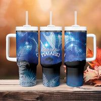 NZ Maori Matariki Scenery Tumbler With Handle Galaxy Sky LT7 - Polynesian Pride