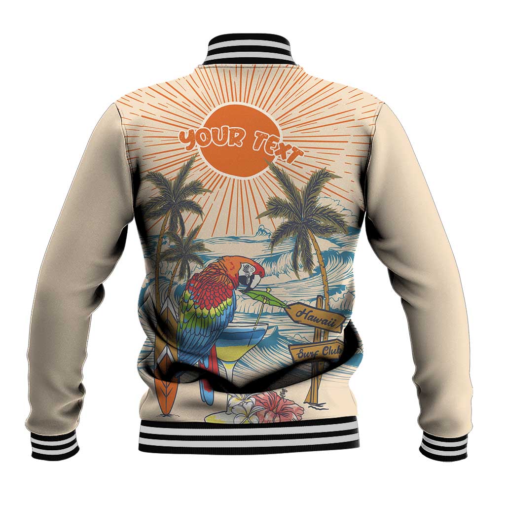 Personalized Christmas In July - Hawaii Retro Baseball Jacket Lost In Parrot-dise LT7 - Polynesian Pride