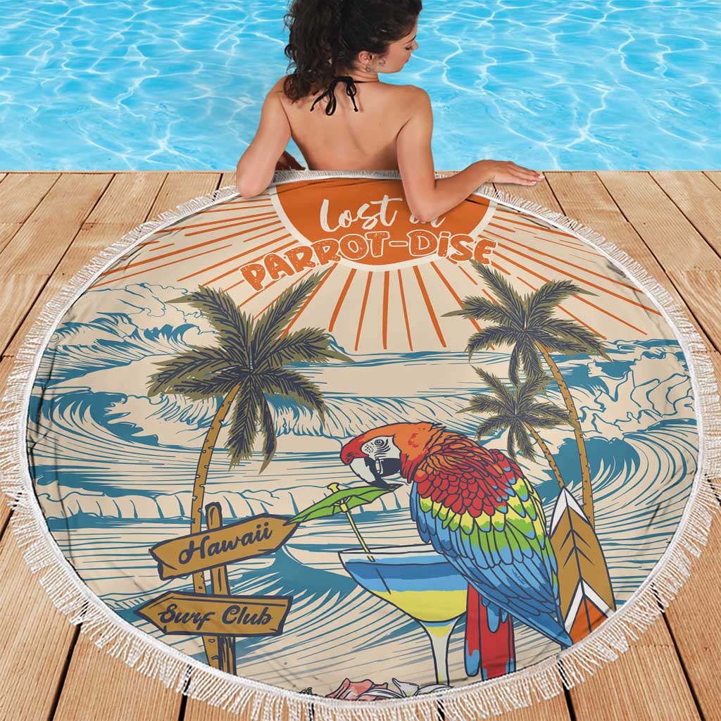 Christmas In July - Hawaii Retro Beach Blanket Lost In Parrot-dise LT7 - Polynesian Pride