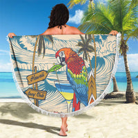 Christmas In July - Hawaii Retro Beach Blanket Lost In Parrot-dise LT7 - Polynesian Pride