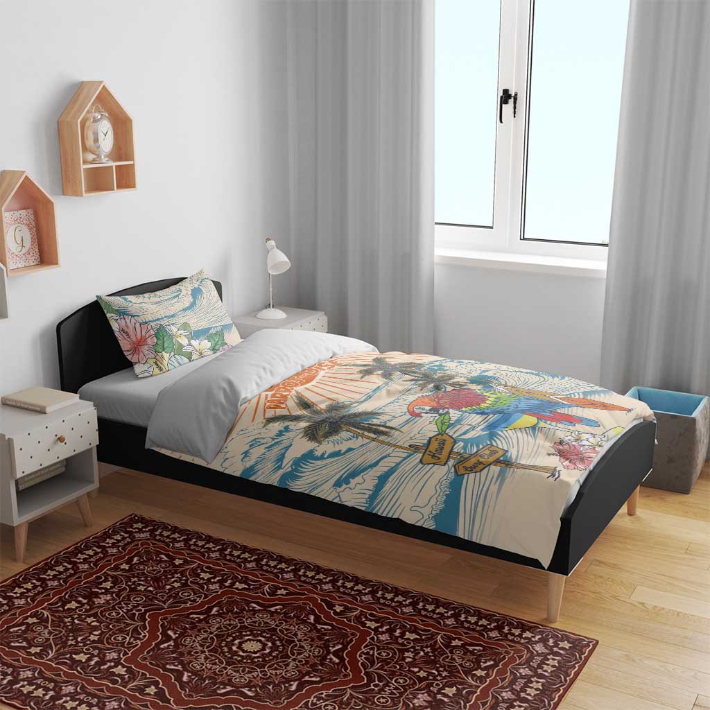 Christmas In July - Hawaii Retro Bedding Set Lost In Parrot-dise LT7 - Polynesian Pride