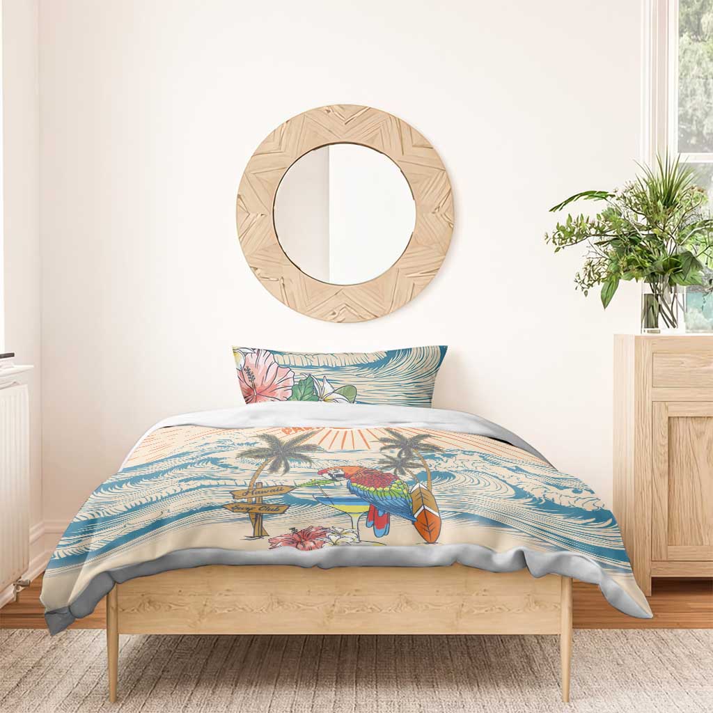 Christmas In July - Hawaii Retro Bedding Set Lost In Parrot-dise LT7 - Polynesian Pride