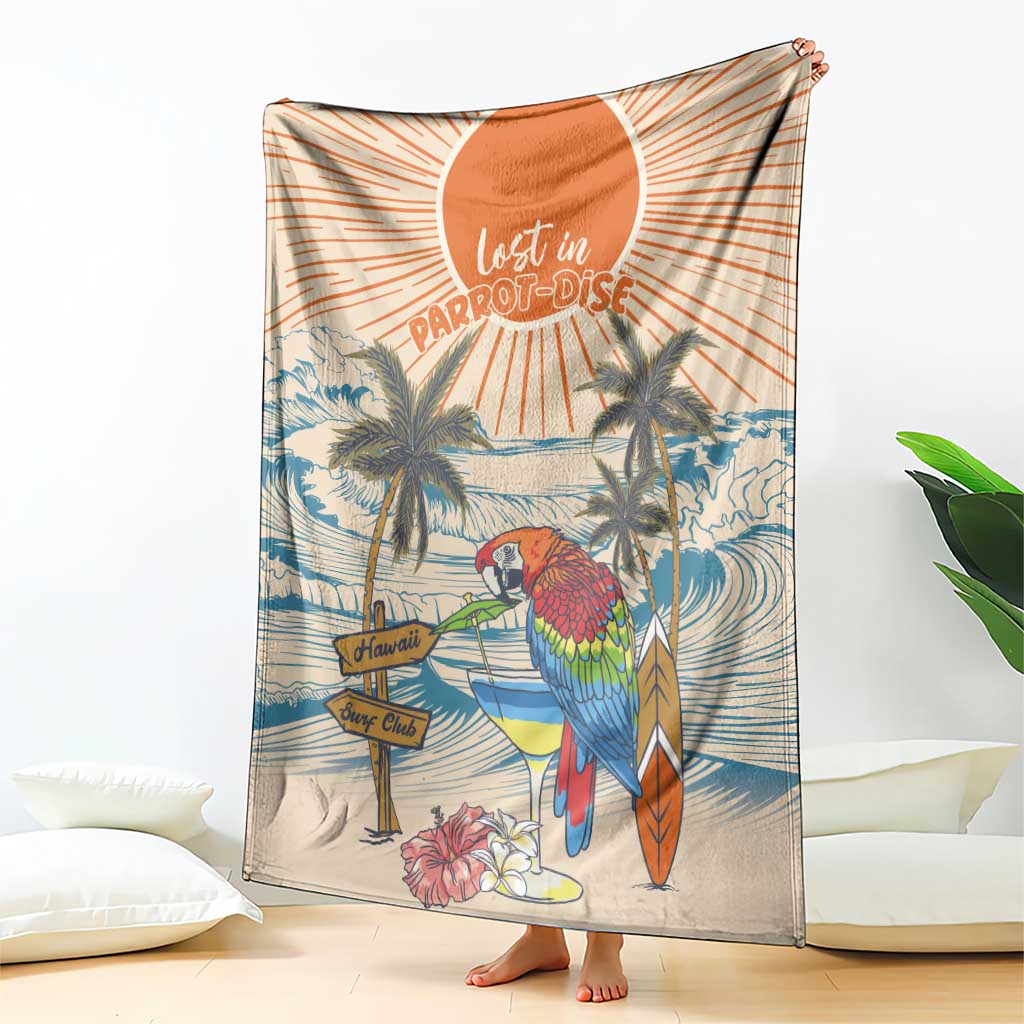 Christmas In July - Hawaii Retro Blanket Lost In Parrot-dise LT7 - Polynesian Pride