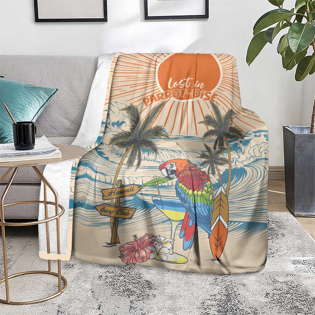 Christmas In July - Hawaii Retro Blanket Lost In Parrot-dise LT7 - Polynesian Pride