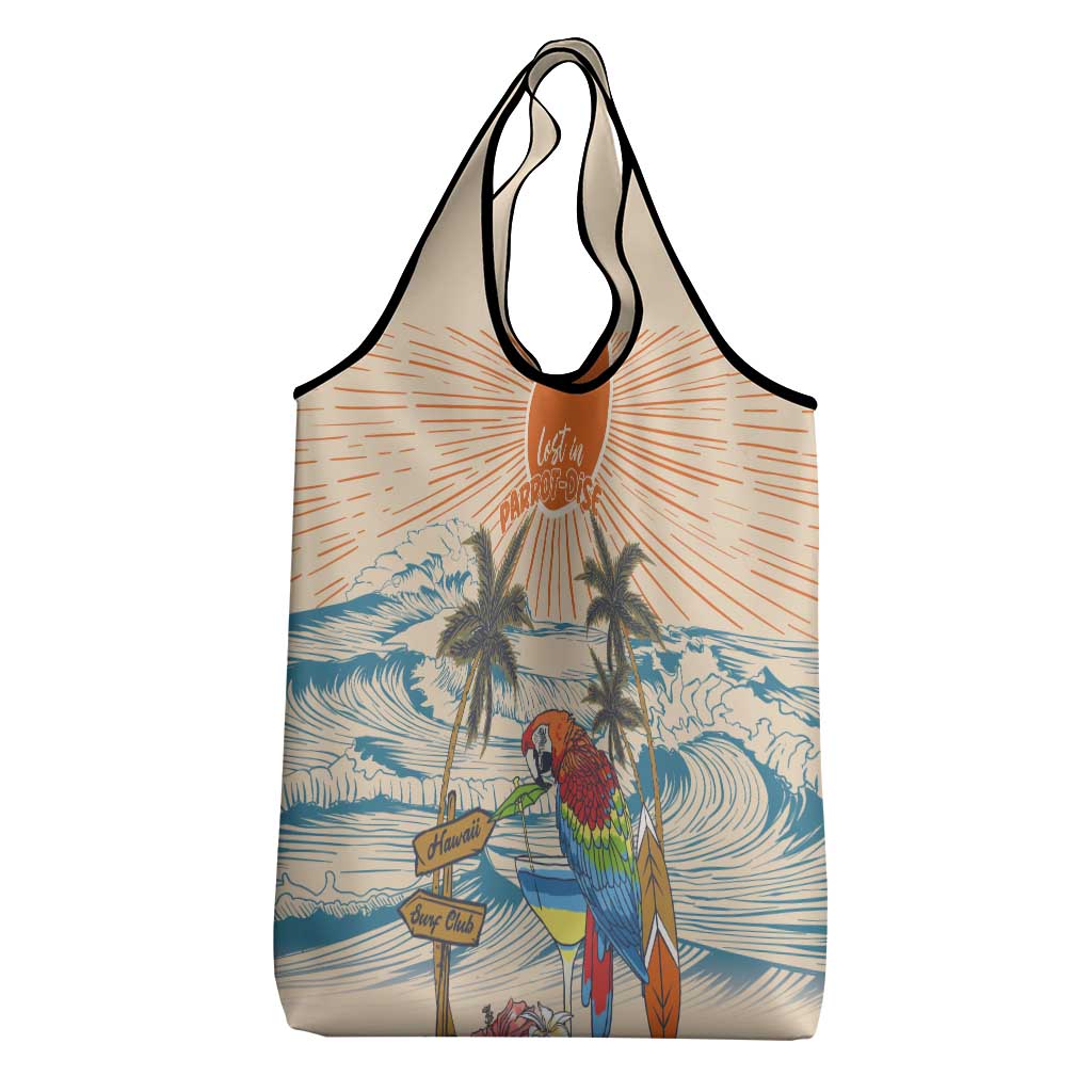 Christmas In July - Hawaii Retro Grocery Bag Lost In Parrot-dise LT7 - Polynesian Pride