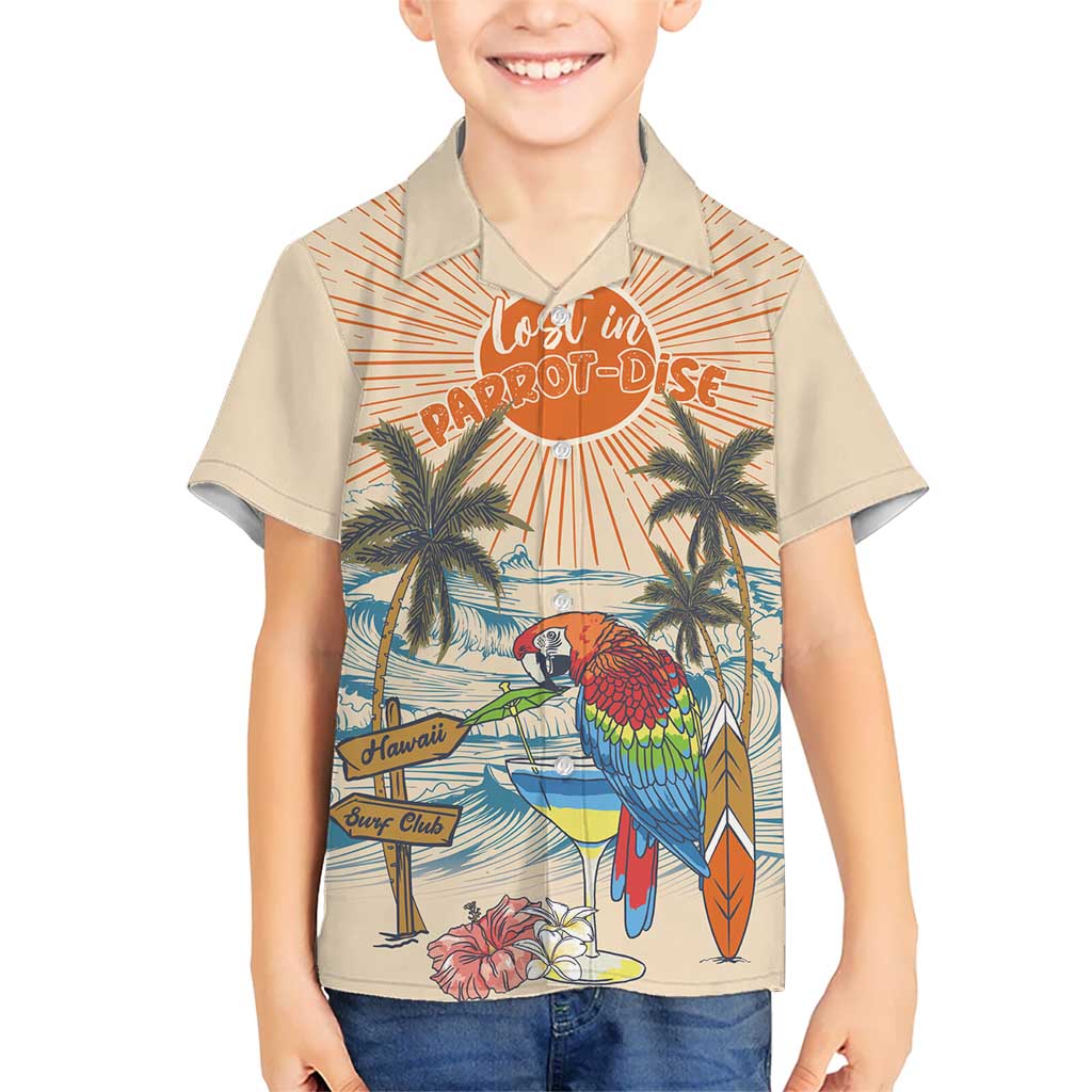 Personalized Christmas In July - Hawaii Retro Hawaiian Shirt Lost In Parrot-dise LT7 - Polynesian Pride