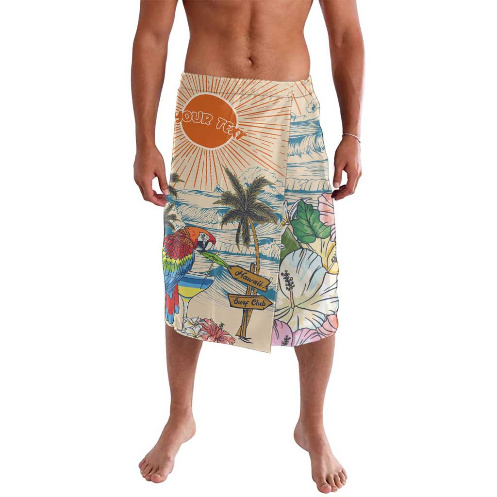 Personalized Christmas In July - Hawaii Retro Lavalava Lost In Parrot-dise LT7 Beige - Polynesian Pride