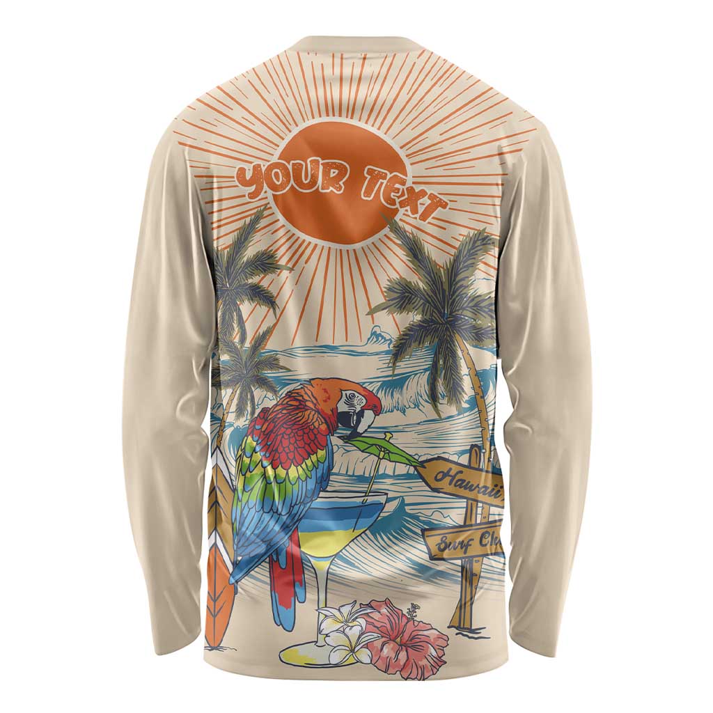 Personalized Christmas In July - Hawaii Retro Long Sleeve Shirt Lost In Parrot-dise LT7 - Polynesian Pride