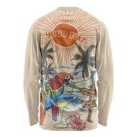Personalized Christmas In July - Hawaii Retro Long Sleeve Shirt Lost In Parrot-dise LT7 - Polynesian Pride
