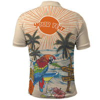 Personalized Christmas In July - Hawaii Retro Polo Shirt Lost In Parrot-dise LT7 - Polynesian Pride