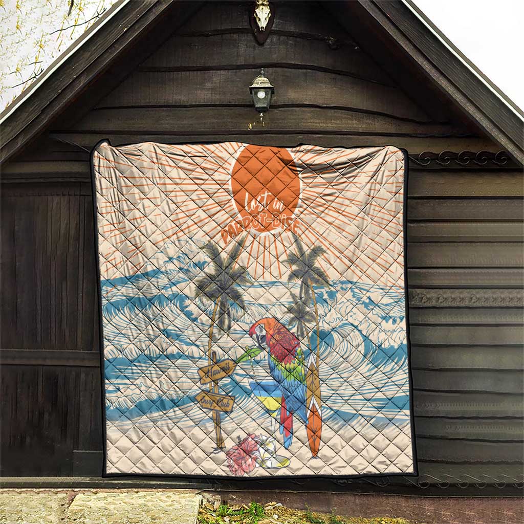 Christmas In July - Hawaii Retro Quilt Lost In Parrot-dise LT7 - Polynesian Pride