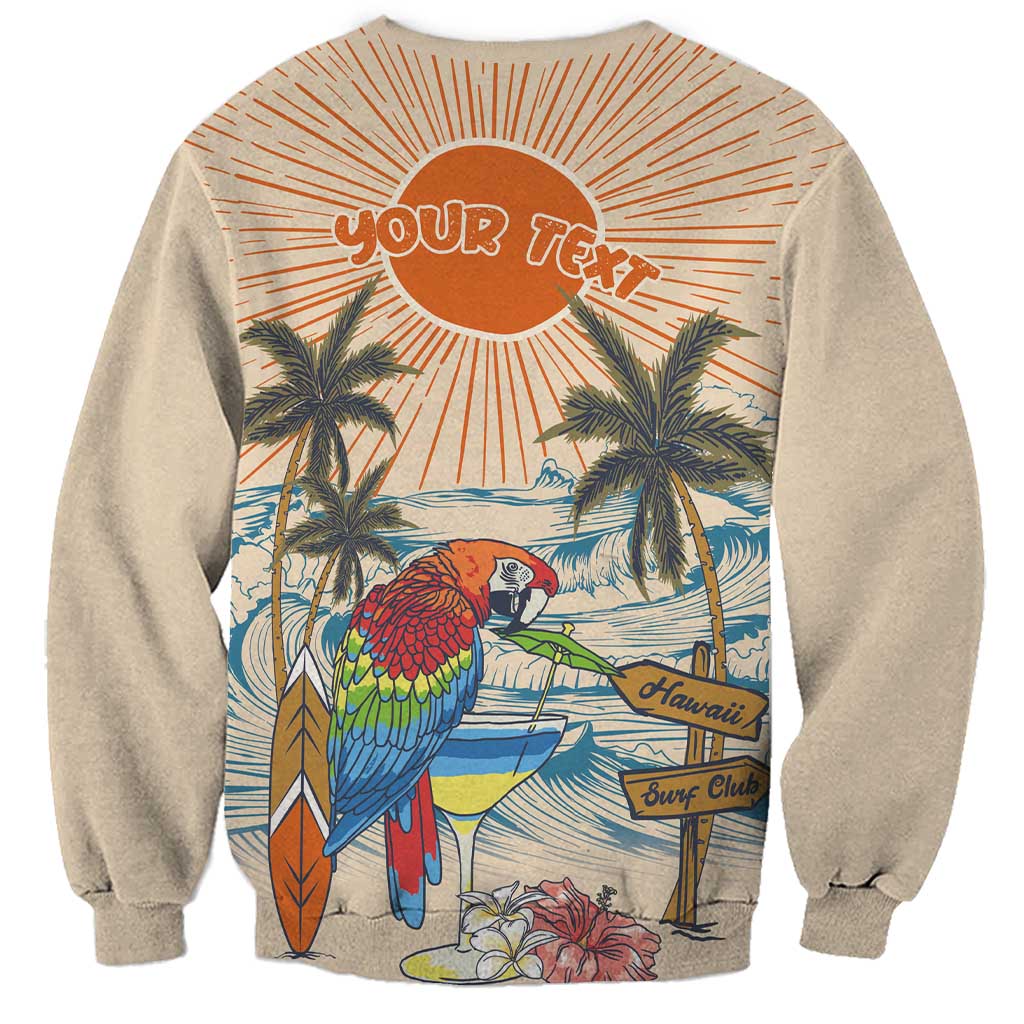Personalized Christmas In July - Hawaii Retro Sweatshirt Lost In Parrot-dise LT7 - Polynesian Pride