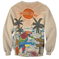 Personalized Christmas In July - Hawaii Retro Sweatshirt Lost In Parrot-dise LT7 - Polynesian Pride