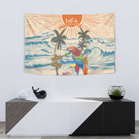 Christmas In July - Hawaii Retro Tapestry Lost In Parrot-dise LT7 - Polynesian Pride