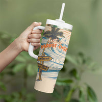 Personalized Christmas In July - Hawaii Retro Tumbler With Handle Lost In Parrot-dise LT7 - Polynesian Pride