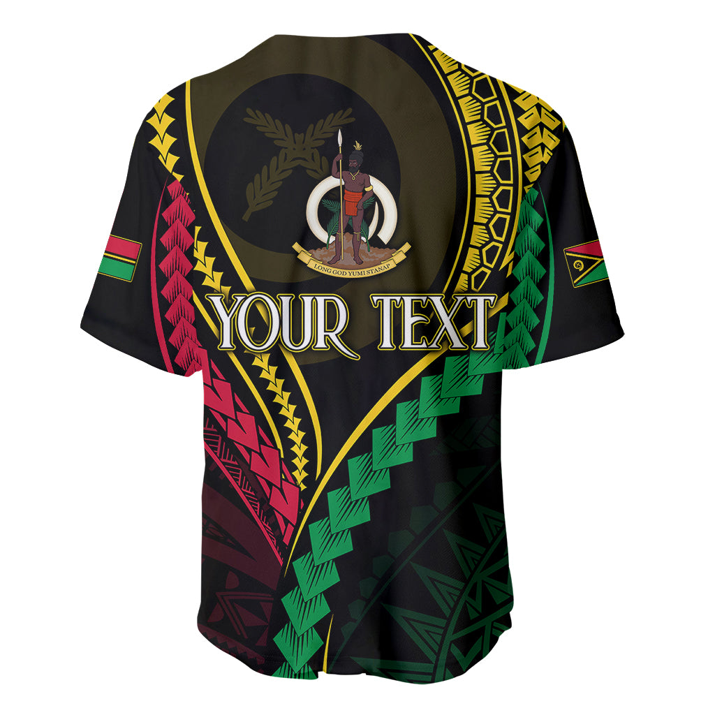 Personalised Vanuatu Baseball Jersey 44th Hapi Indipendens Long LT7 - Polynesian Pride